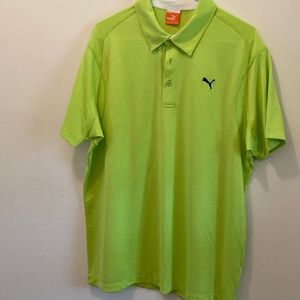 Puma Large Lime Green Golf Polo.